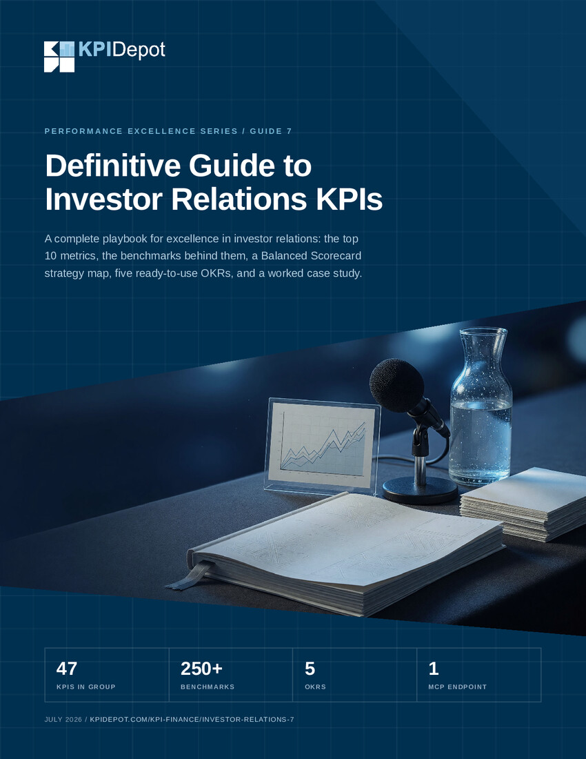 Definitive Guide to Investor Relations KPIs cover