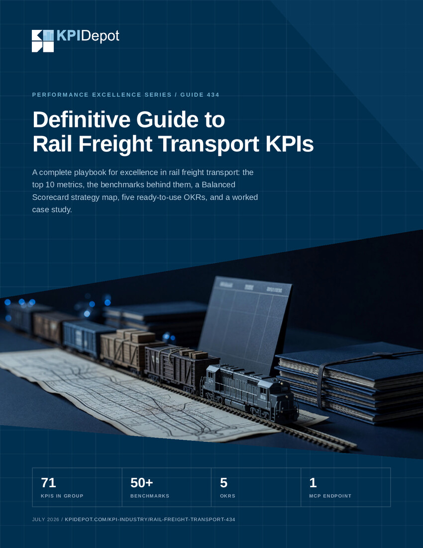 Definitive Guide to Rail Freight Transport KPIs cover