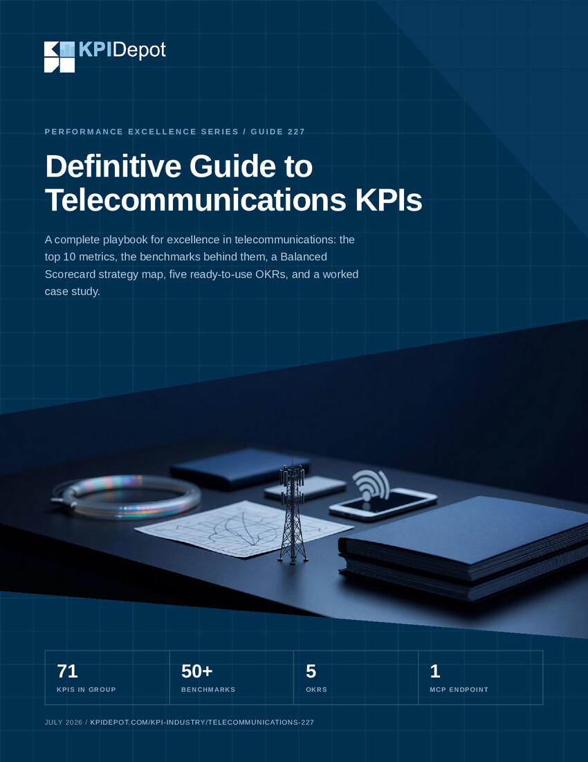 Definitive Guide to Telecommunications KPIs cover