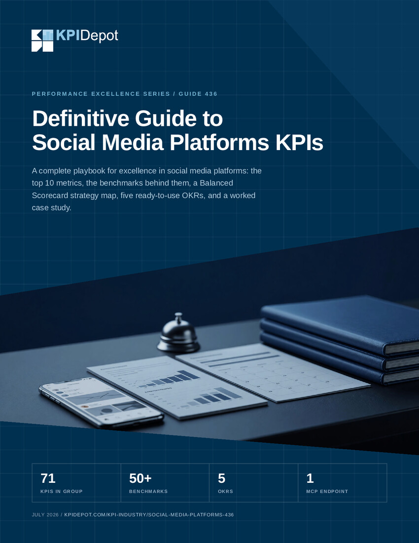 Definitive Guide to Social Media Platforms KPIs cover
