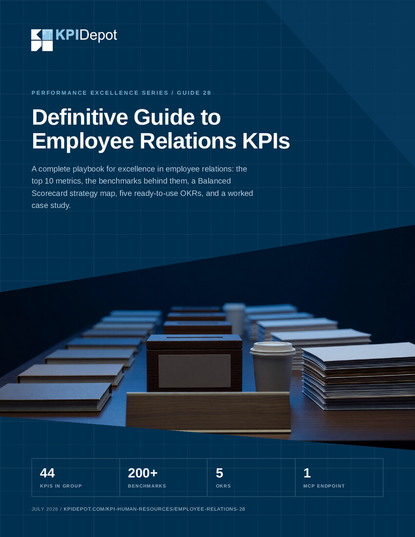 Definitive Guide to Employee Relations KPIs cover