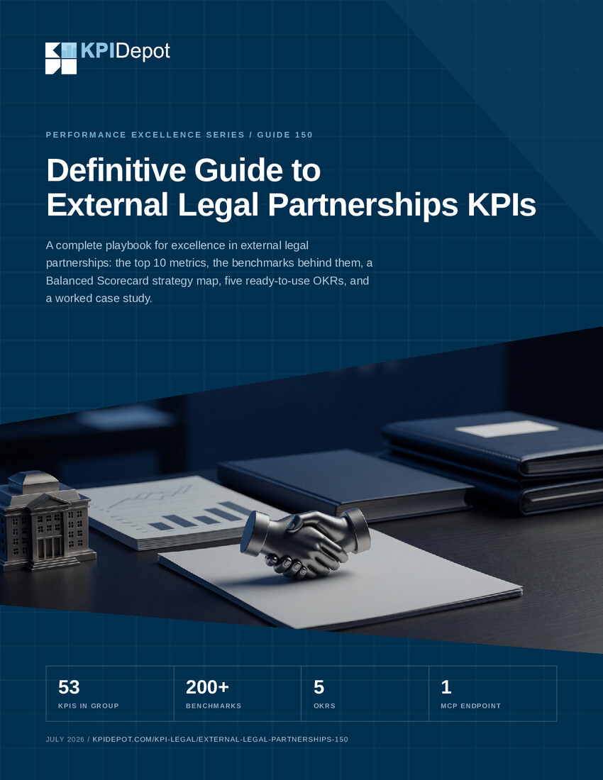 Definitive Guide to External Legal Partnerships KPIs cover