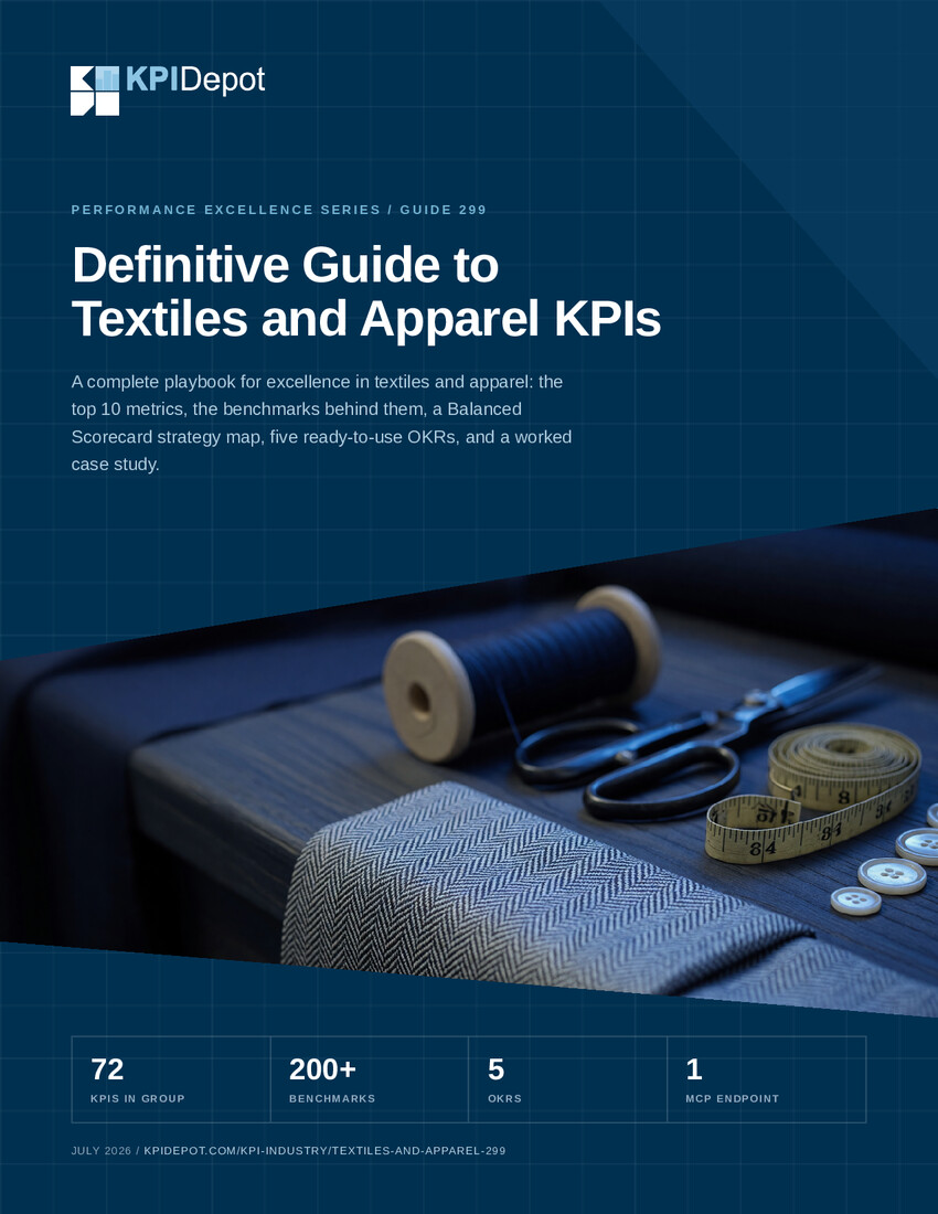 Definitive Guide to Textiles and Apparel KPIs cover