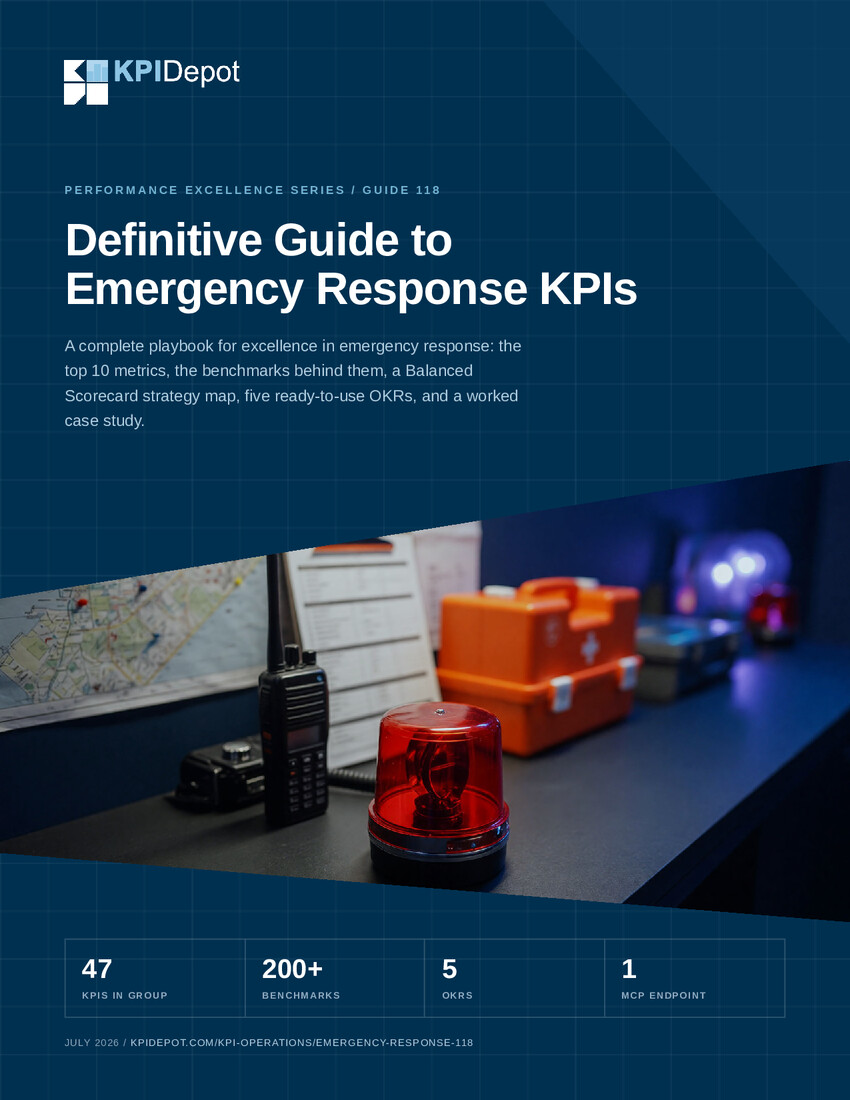 Definitive Guide to Emergency Response KPIs cover