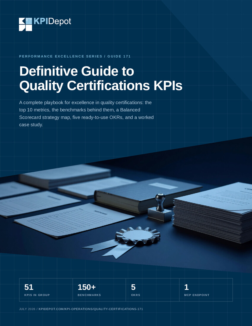 Definitive Guide to Quality Certifications KPIs cover