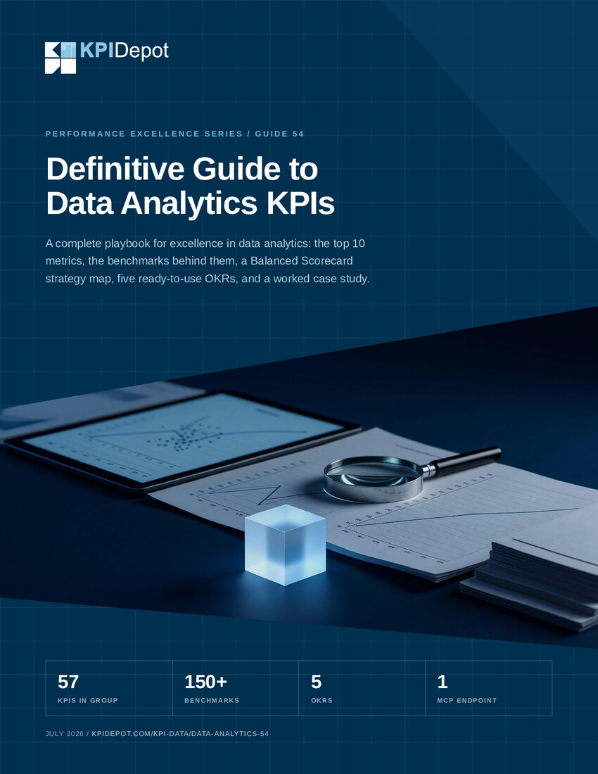Definitive Guide to Data Analytics KPIs cover