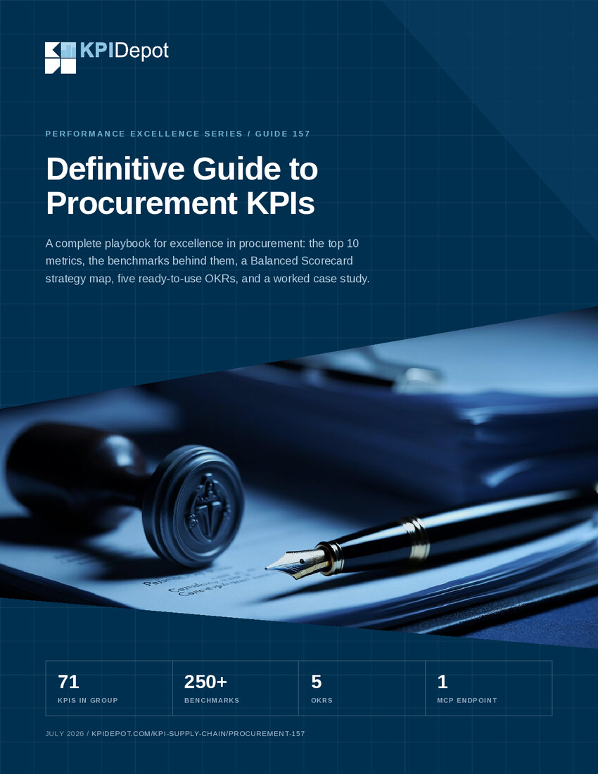 Definitive Guide to Procurement KPIs cover