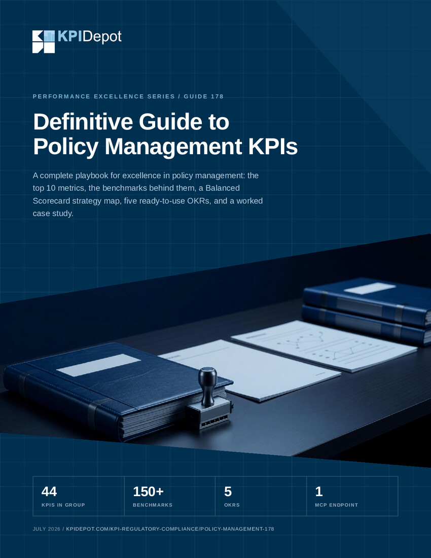 Definitive Guide to Policy Management KPIs cover