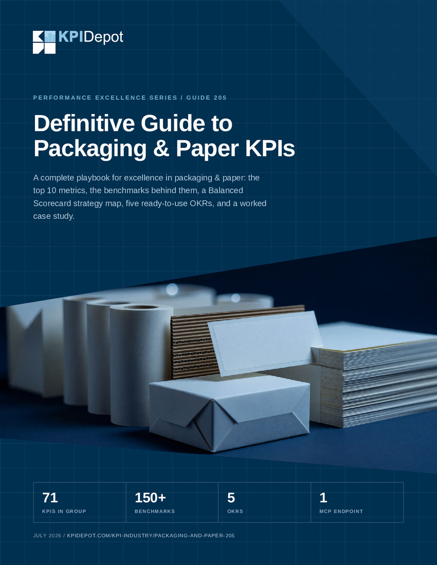 Definitive Guide to Packaging & Paper KPIs cover