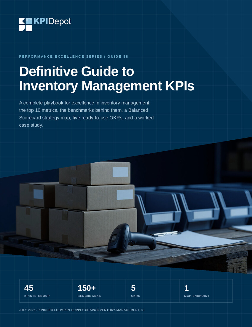 Definitive Guide to Inventory Management KPIs cover