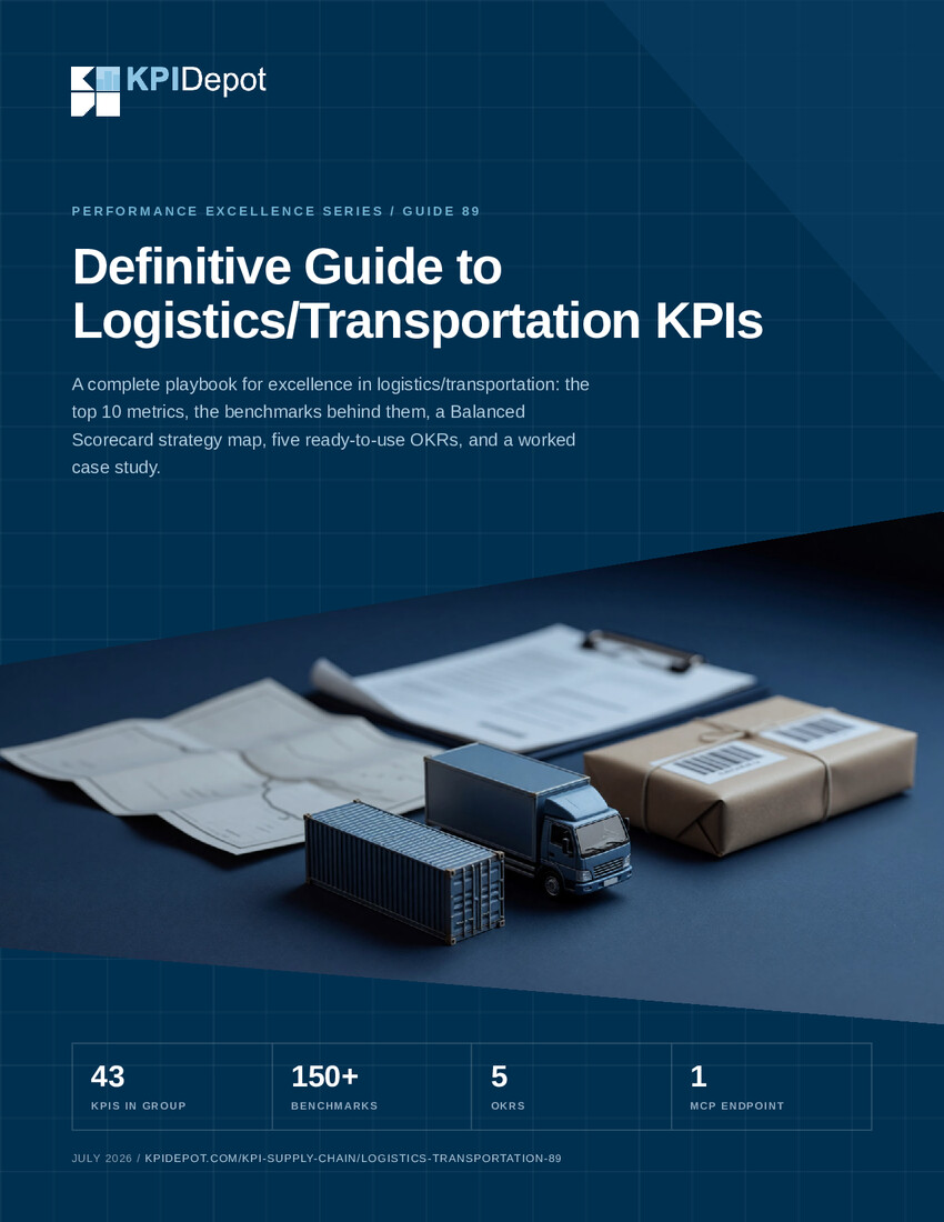 Definitive Guide to Logistics/Transportation KPIs cover