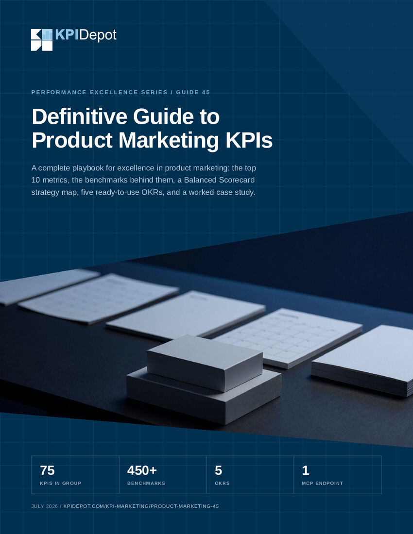 Definitive Guide to Product Marketing KPIs cover