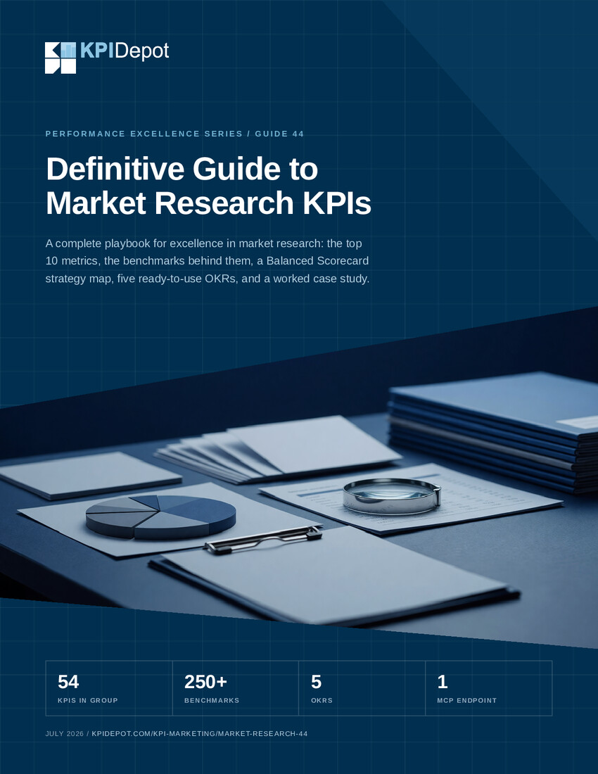 Definitive Guide to Market Research KPIs cover