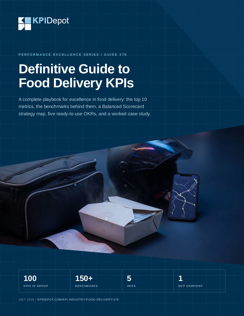 Definitive Guide to Food Delivery KPIs cover