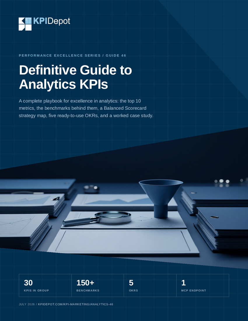 Definitive Guide to Analytics KPIs cover