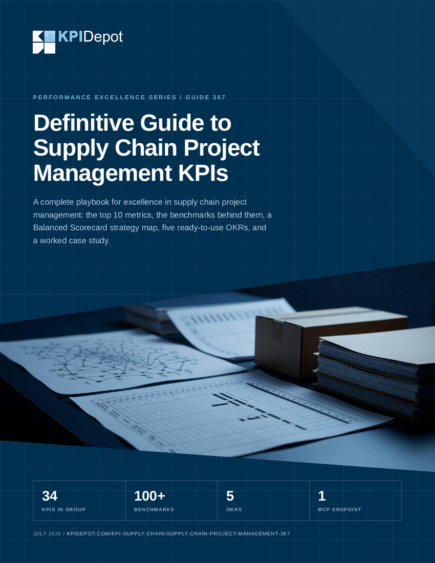 Definitive Guide to Supply Chain Project Management KPIs cover