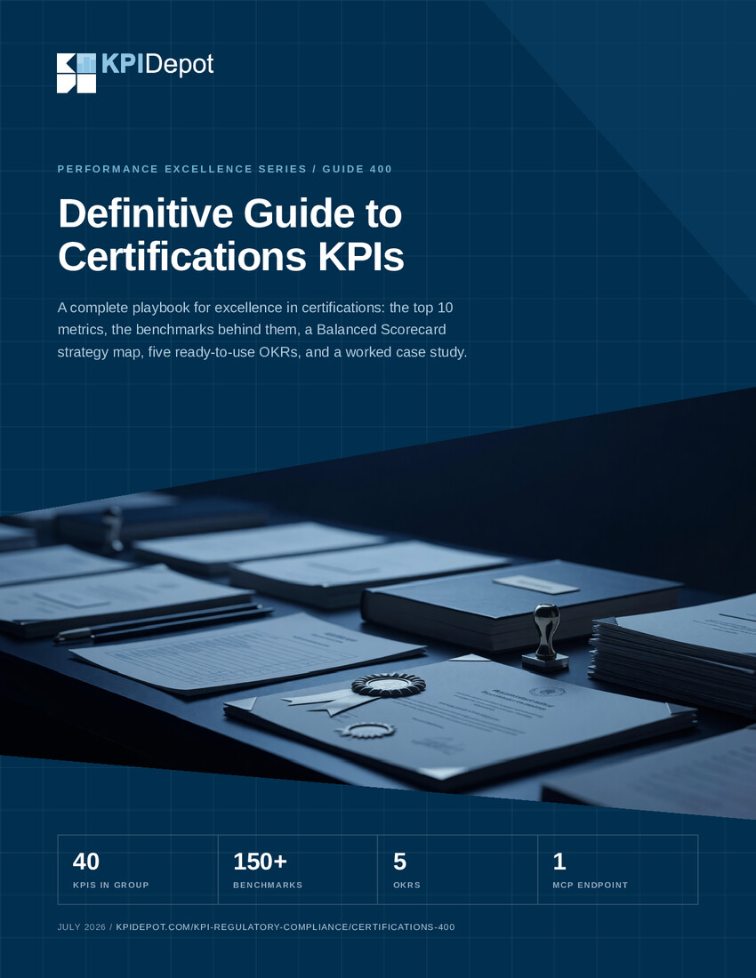 Definitive Guide to Certifications KPIs cover
