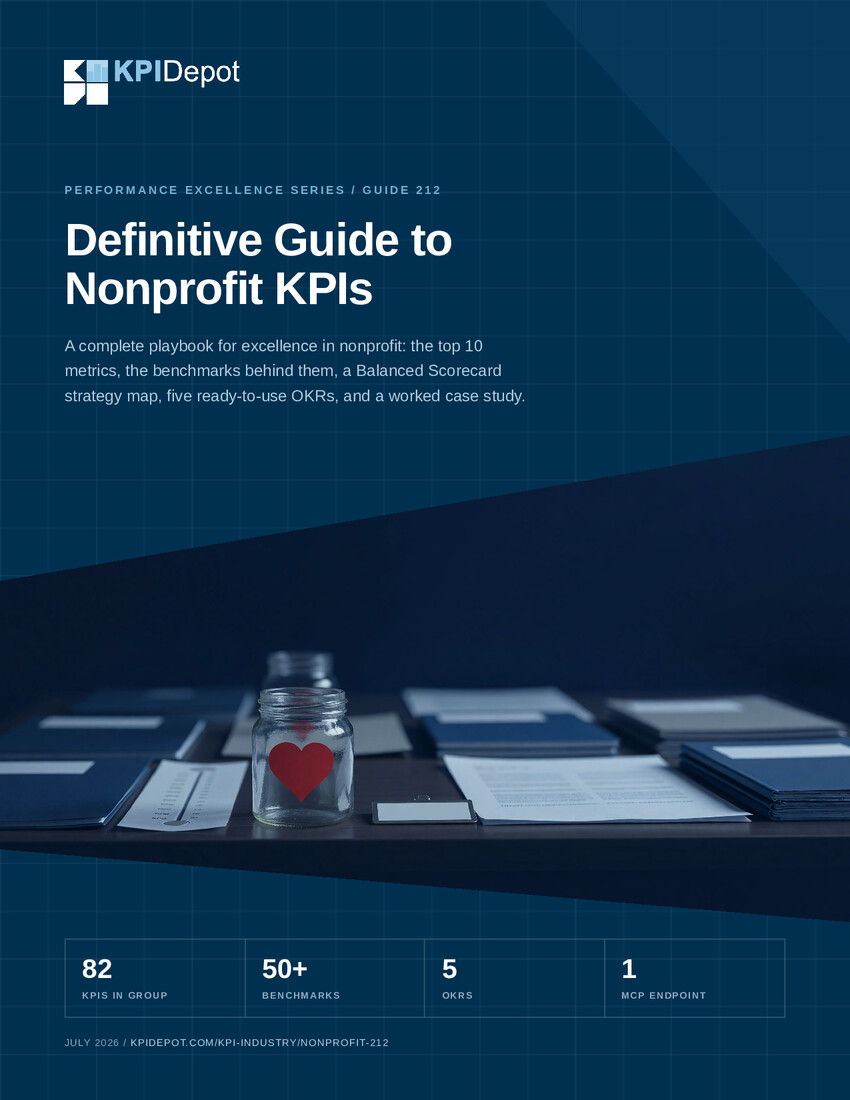 Definitive Guide to Nonprofit KPIs cover