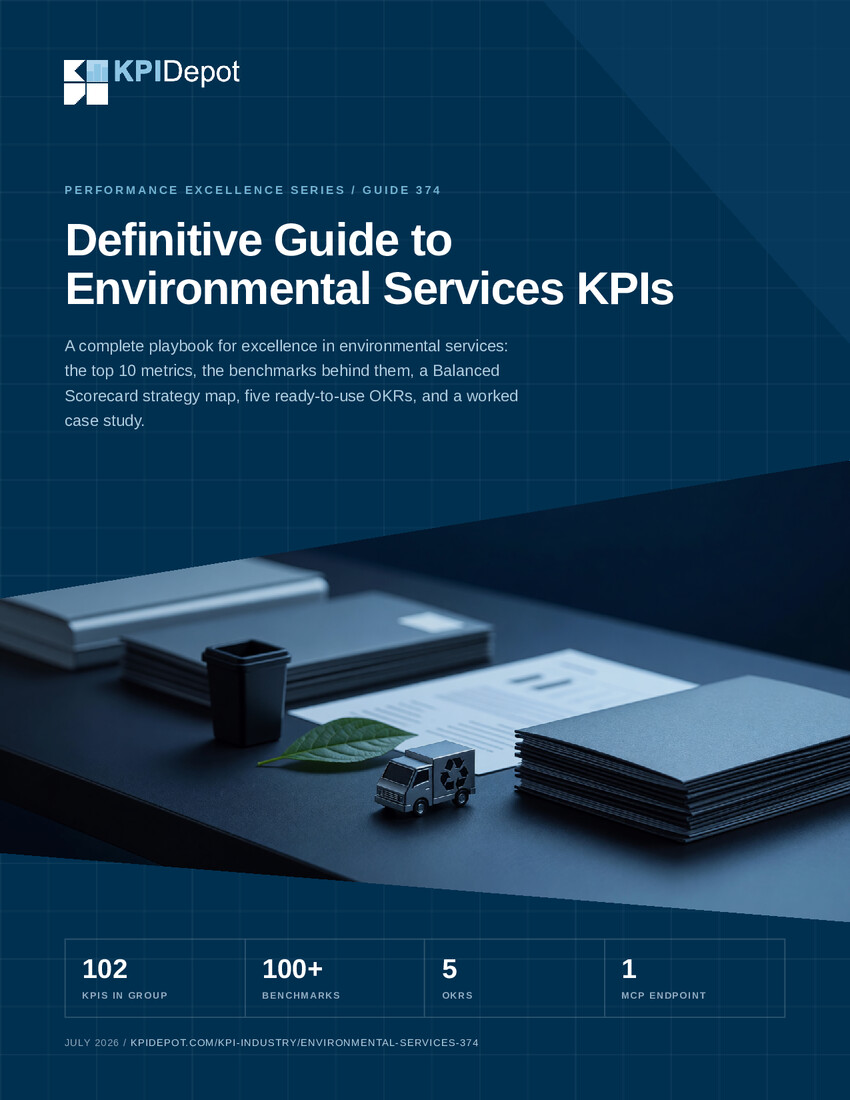 Definitive Guide to Environmental Services KPIs cover