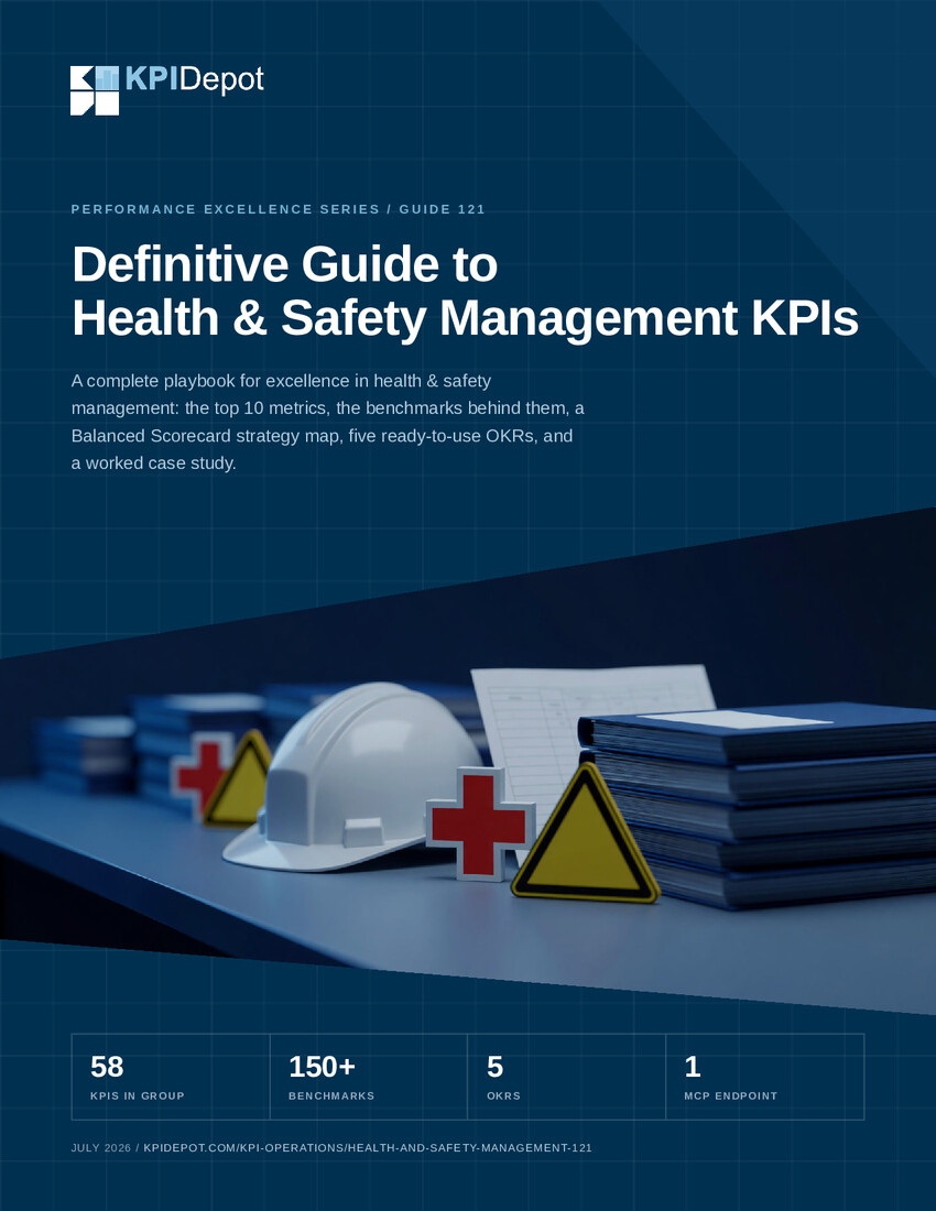 Definitive Guide to Health & Safety Management KPIs cover