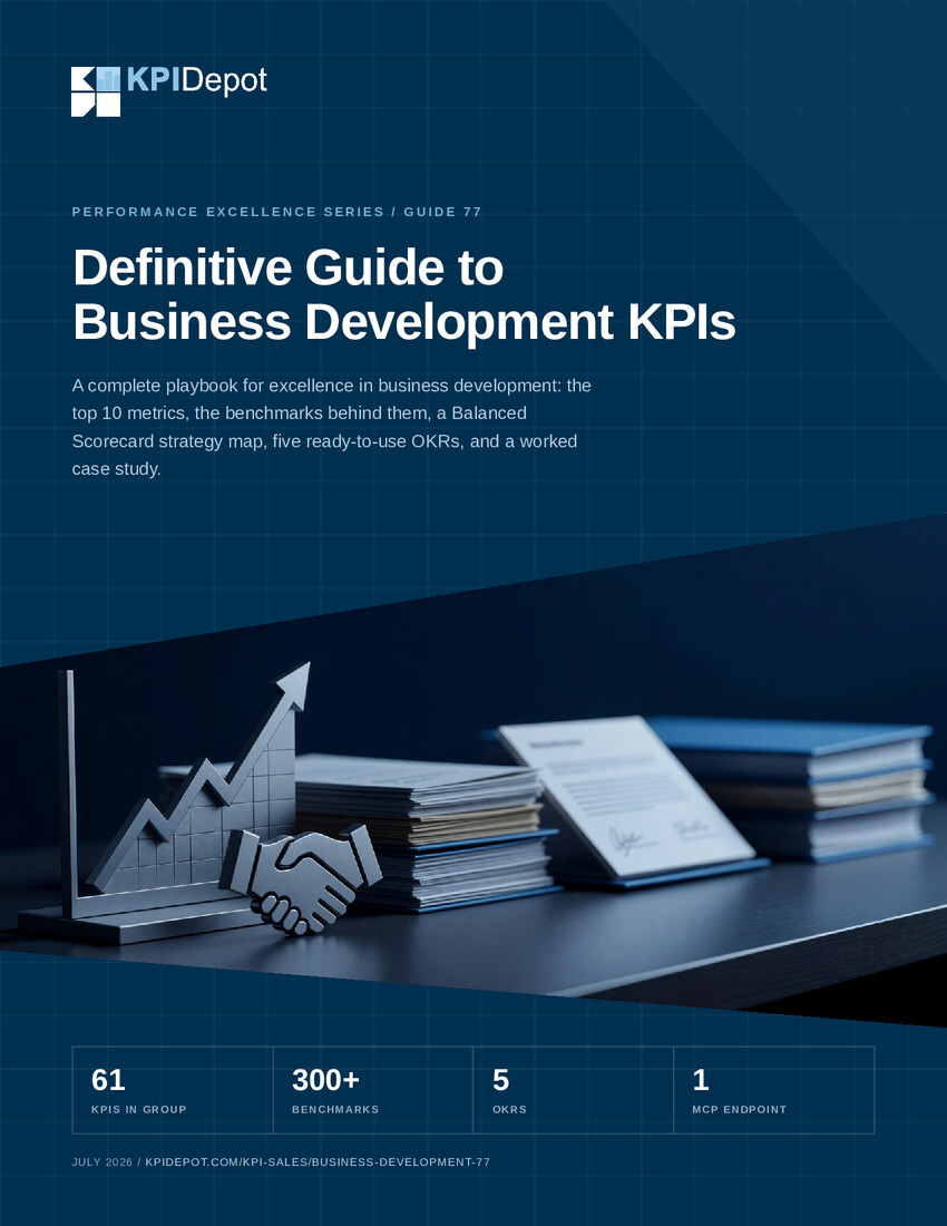 Definitive Guide to Business Development KPIs cover