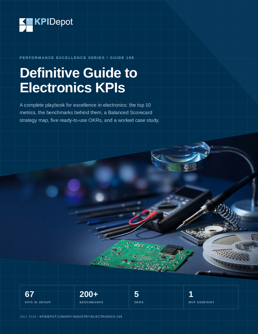 Definitive Guide to Electronics KPIs cover