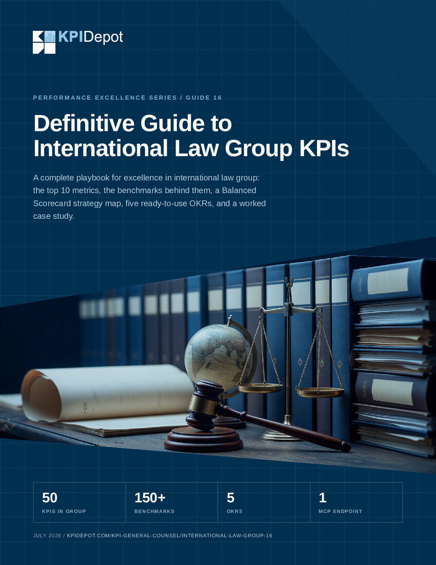 Definitive Guide to International Law Group KPIs cover