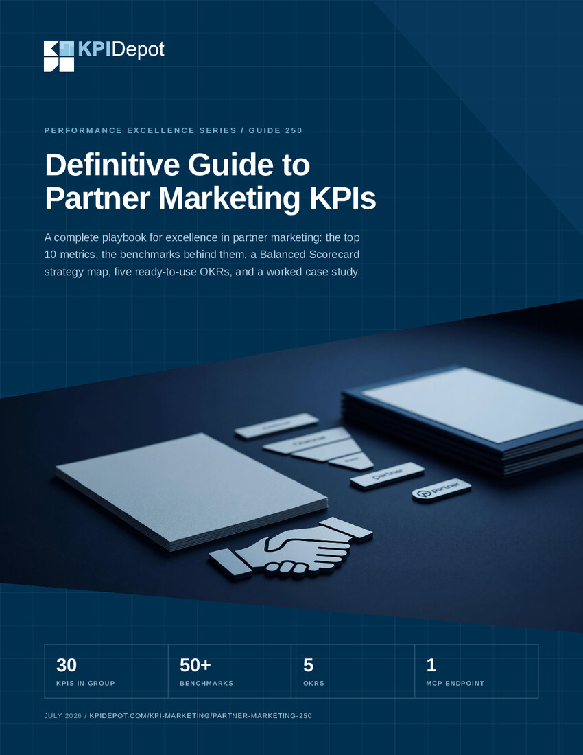 Definitive Guide to Partner Marketing KPIs cover