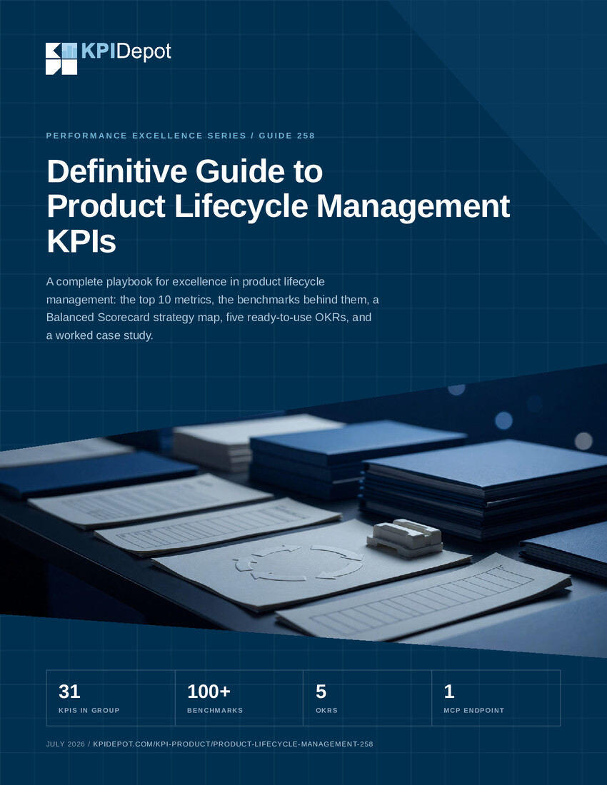 Definitive Guide to Product Lifecycle Management KPIs cover