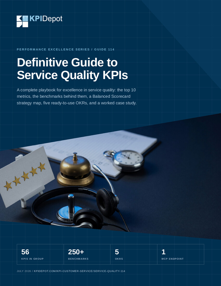 Definitive Guide to Service Quality KPIs cover
