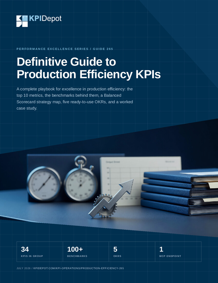 Definitive Guide to Production Efficiency KPIs cover
