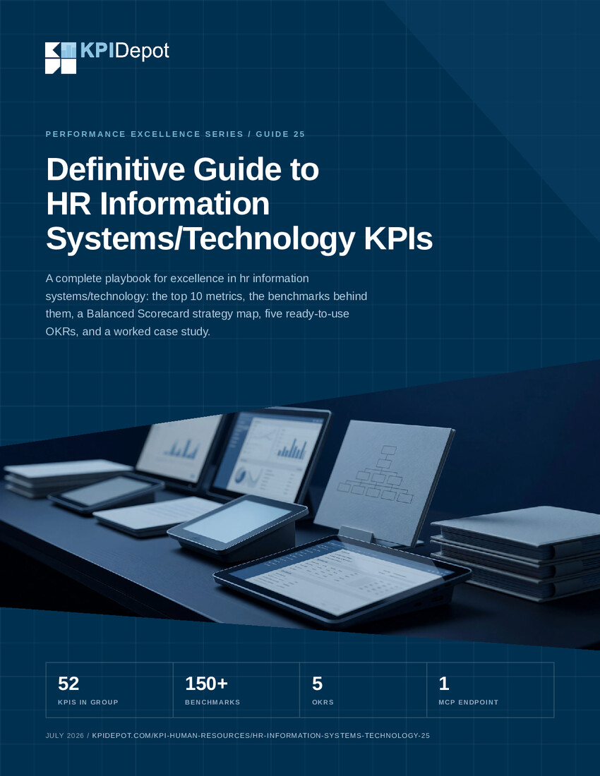 Definitive Guide to HR Information Systems/Technology KPIs cover