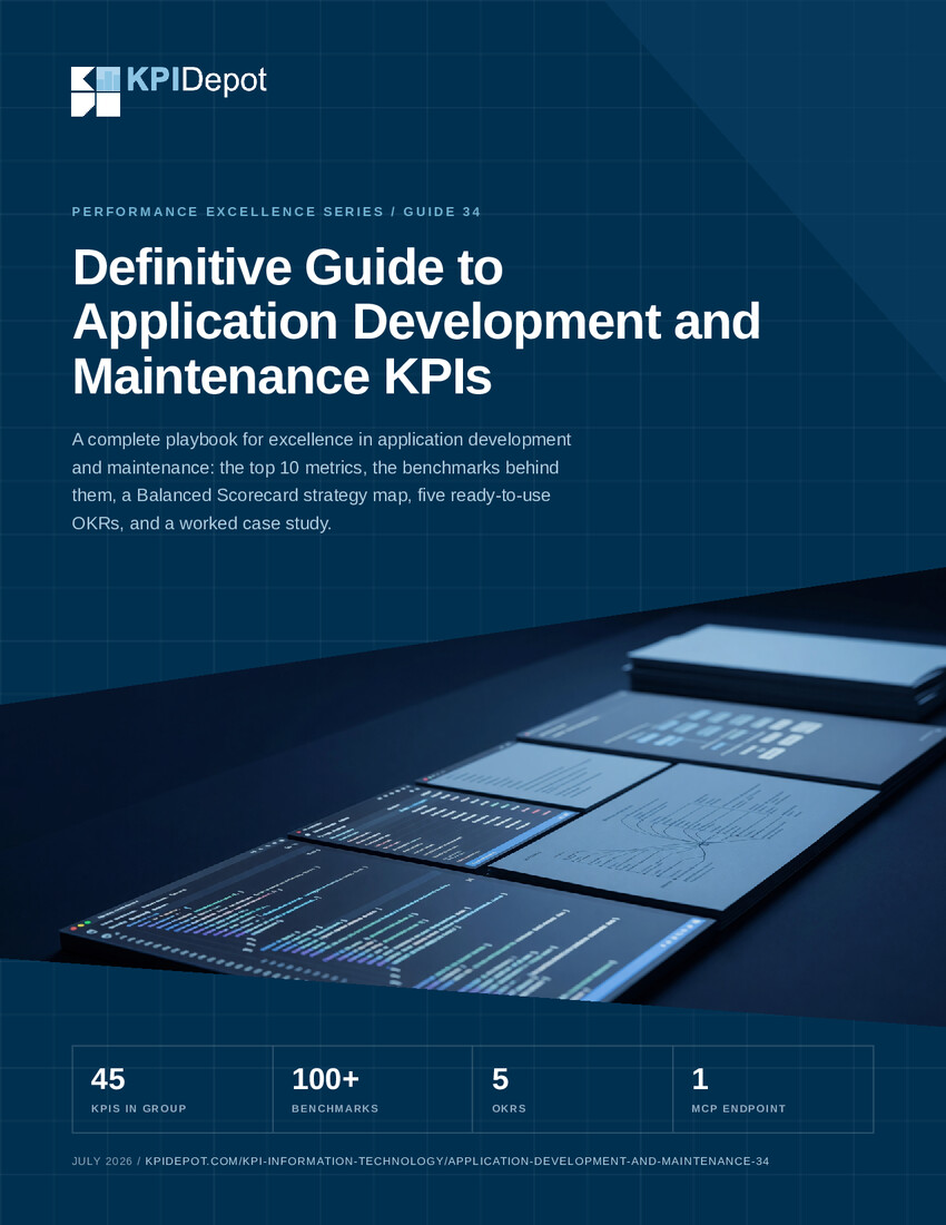 Definitive Guide to Application Development and Maintenance KPIs cover