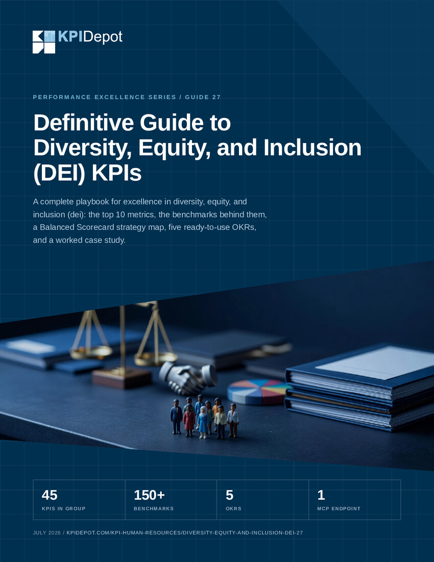Definitive Guide to Diversity, Equity, and Inclusion (DEI) KPIs cover
