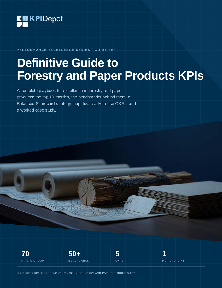 Definitive Guide to Forestry and Paper Products KPIs cover