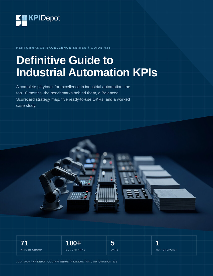Definitive Guide to Industrial Automation KPIs cover