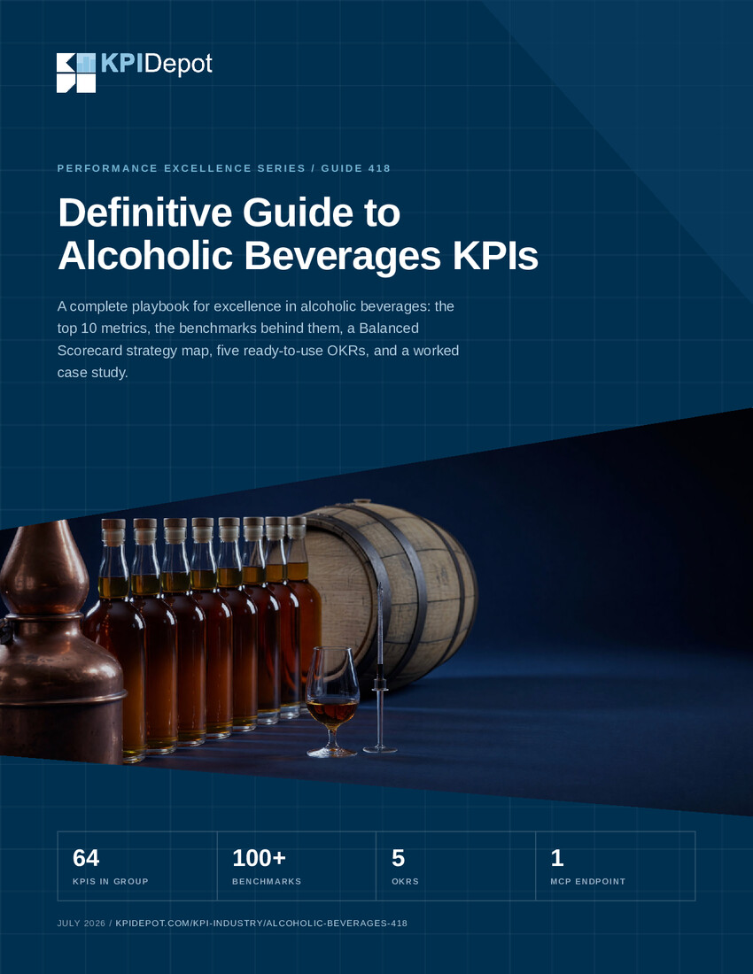 Definitive Guide to Alcoholic Beverages KPIs cover