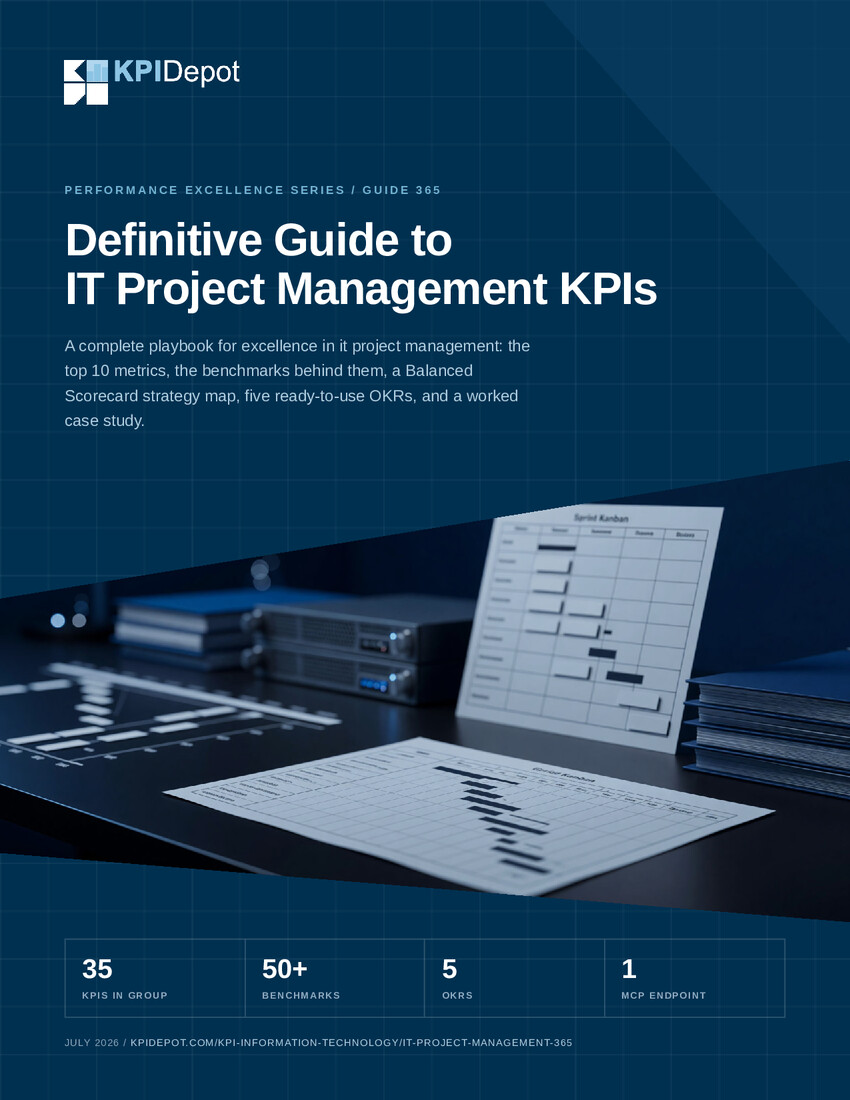 Definitive Guide to IT Project Management KPIs cover