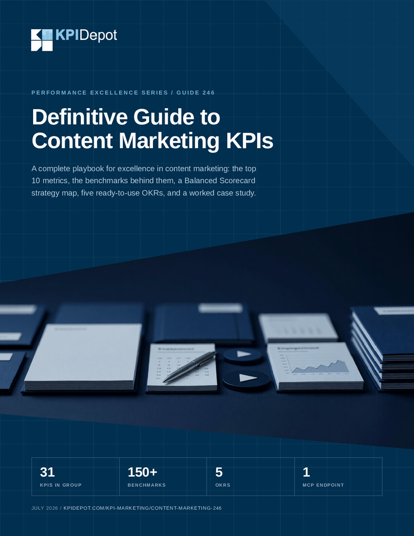 Definitive Guide to Content Marketing KPIs cover