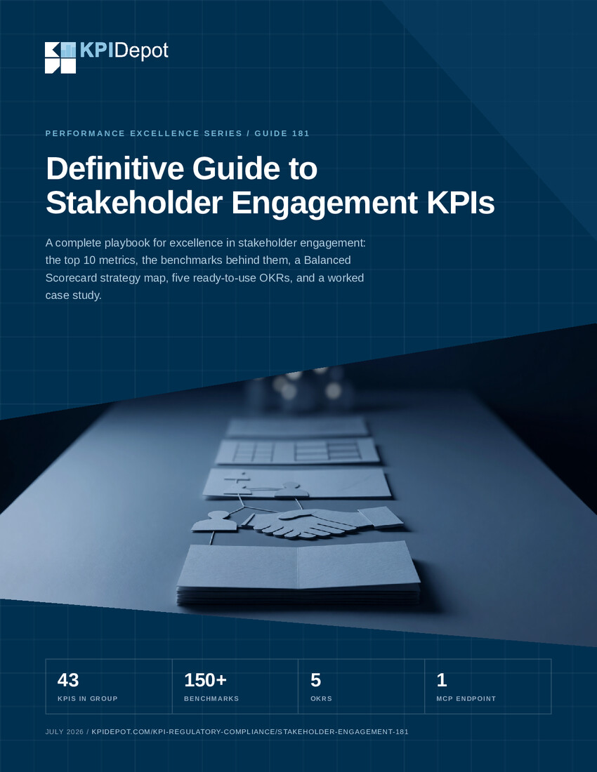 Definitive Guide to Stakeholder Engagement KPIs cover