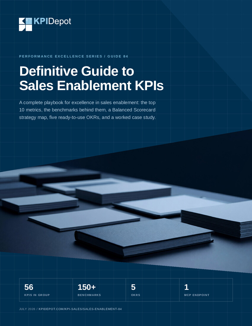 Definitive Guide to Sales Enablement KPIs cover