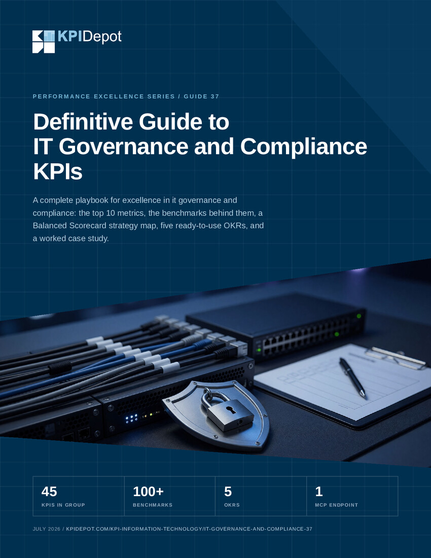 Definitive Guide to IT Governance and Compliance KPIs cover