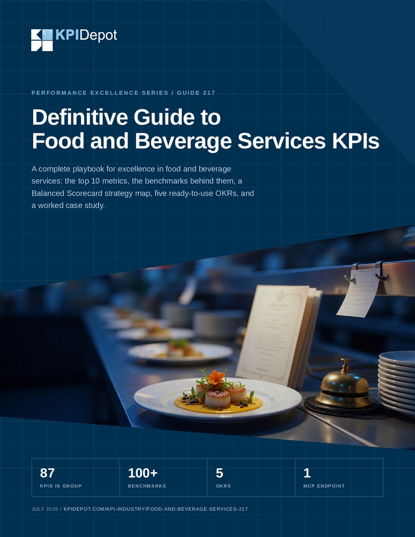 Definitive Guide to Food and Beverage Services KPIs cover