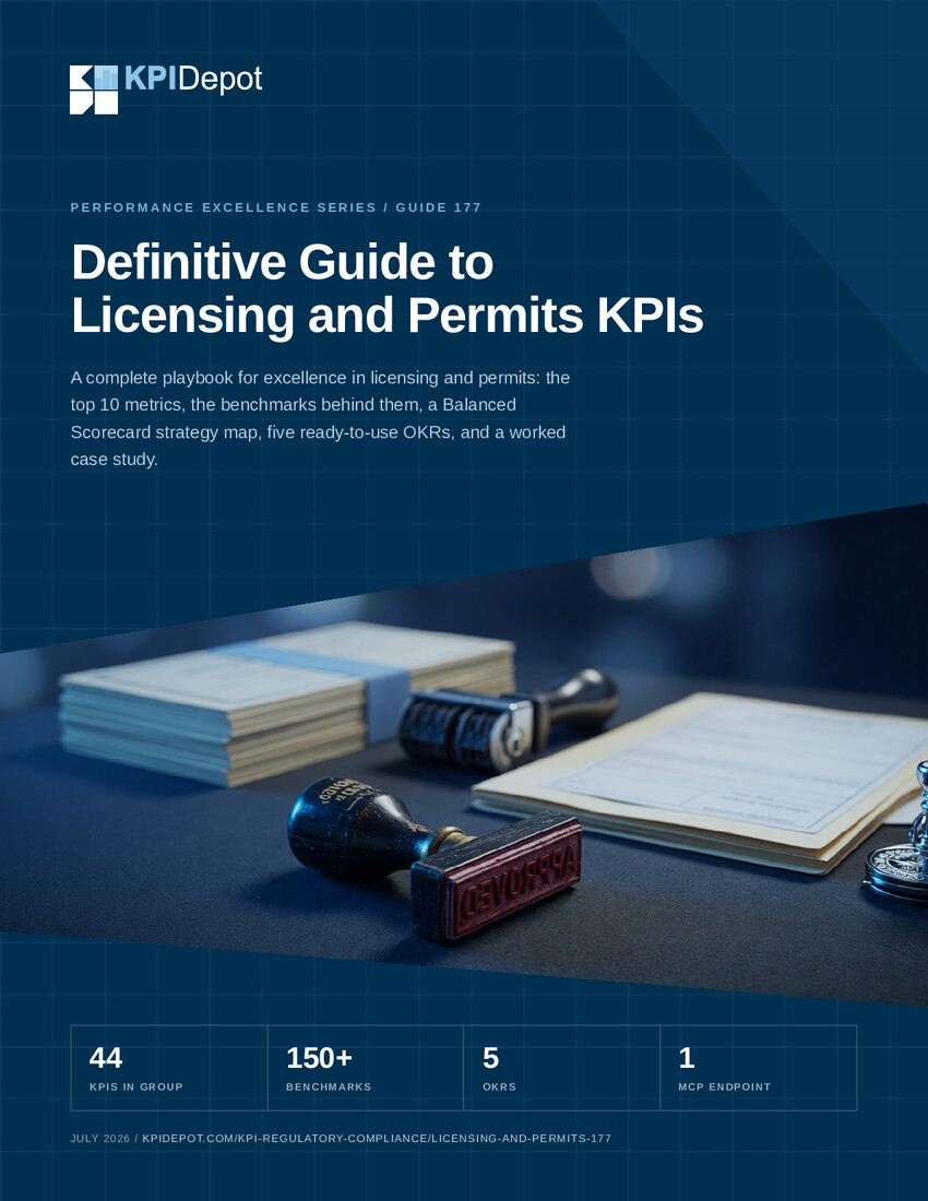 Definitive Guide to Licensing and Permits KPIs cover