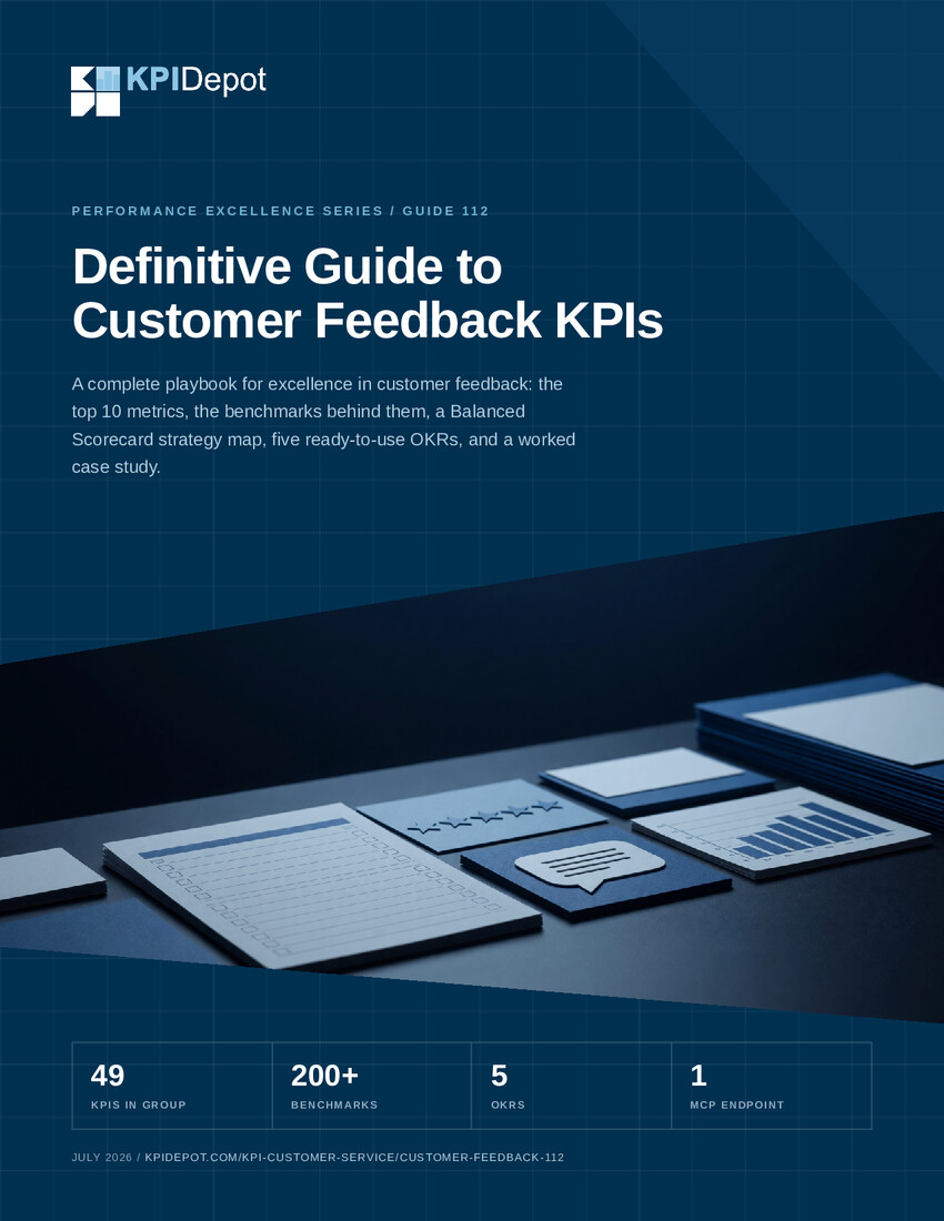 Definitive Guide to Customer Feedback KPIs cover