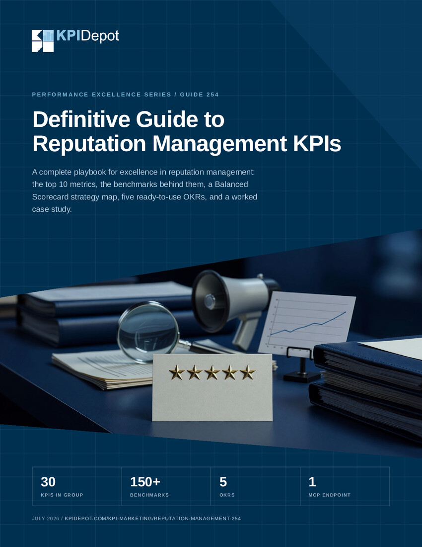 Definitive Guide to Reputation Management KPIs cover