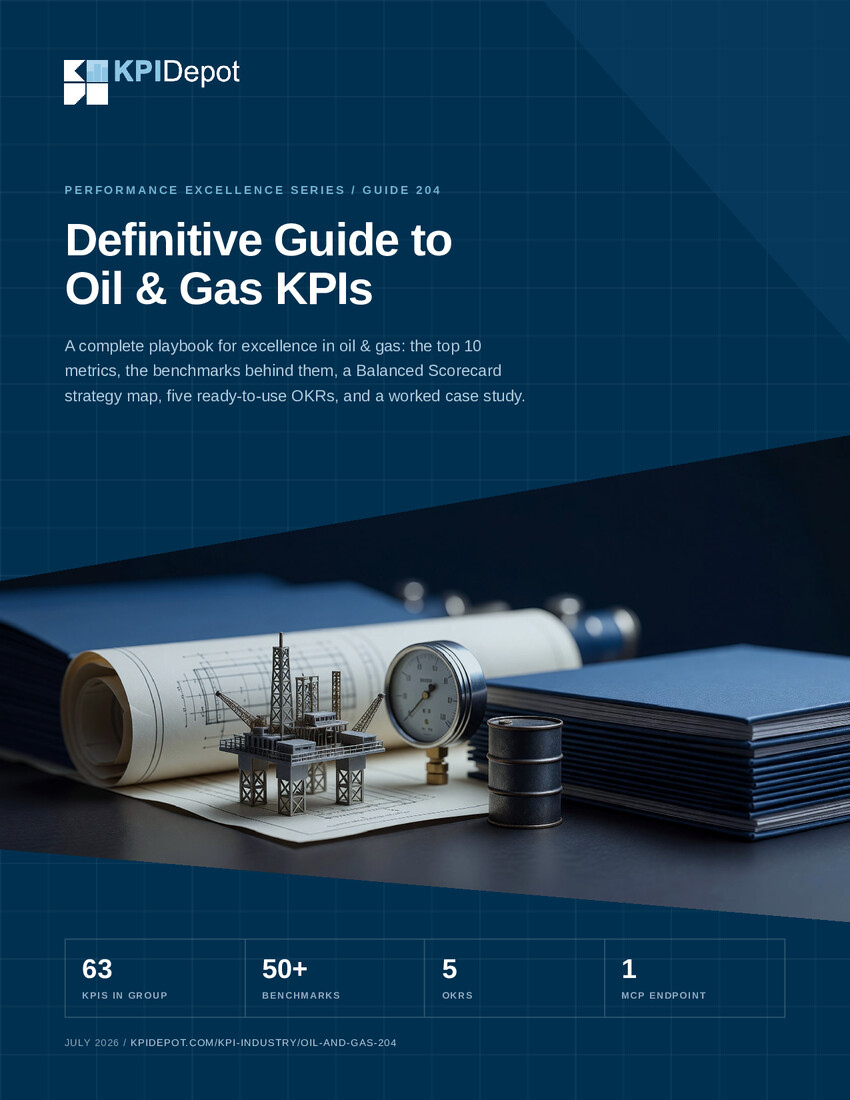 Definitive Guide to Oil & Gas KPIs cover