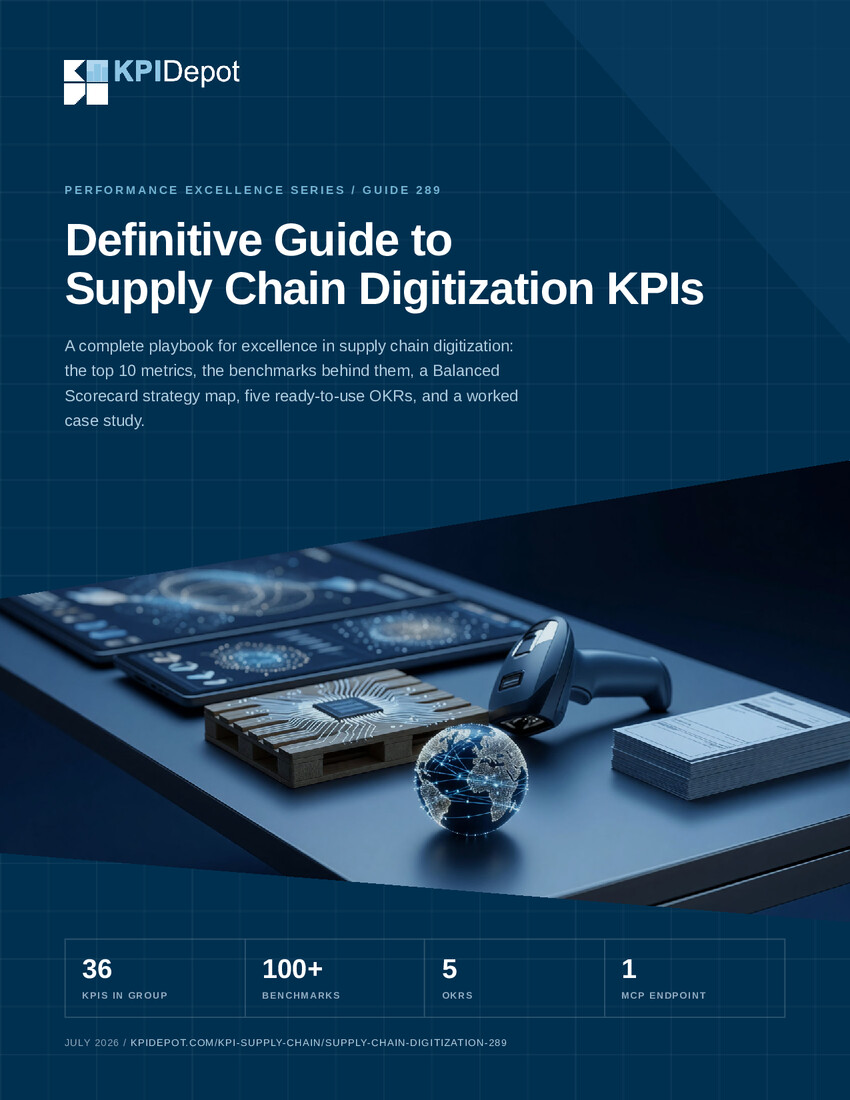 Definitive Guide to Supply Chain Digitization KPIs cover