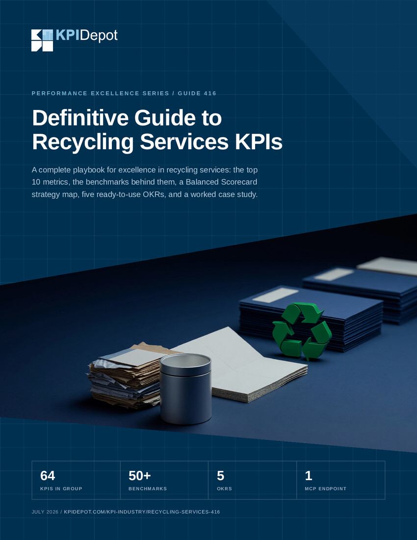 Definitive Guide to Recycling Services KPIs cover