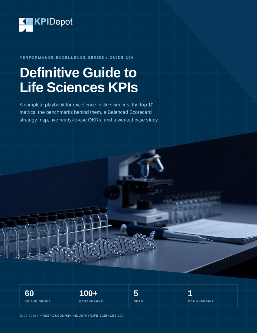 Definitive Guide to Life Sciences KPIs cover